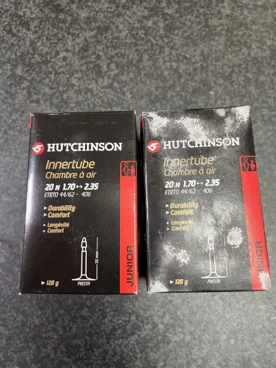 x2 Chambres à air HUTCHINSON Junior 20" x1.70/2.35